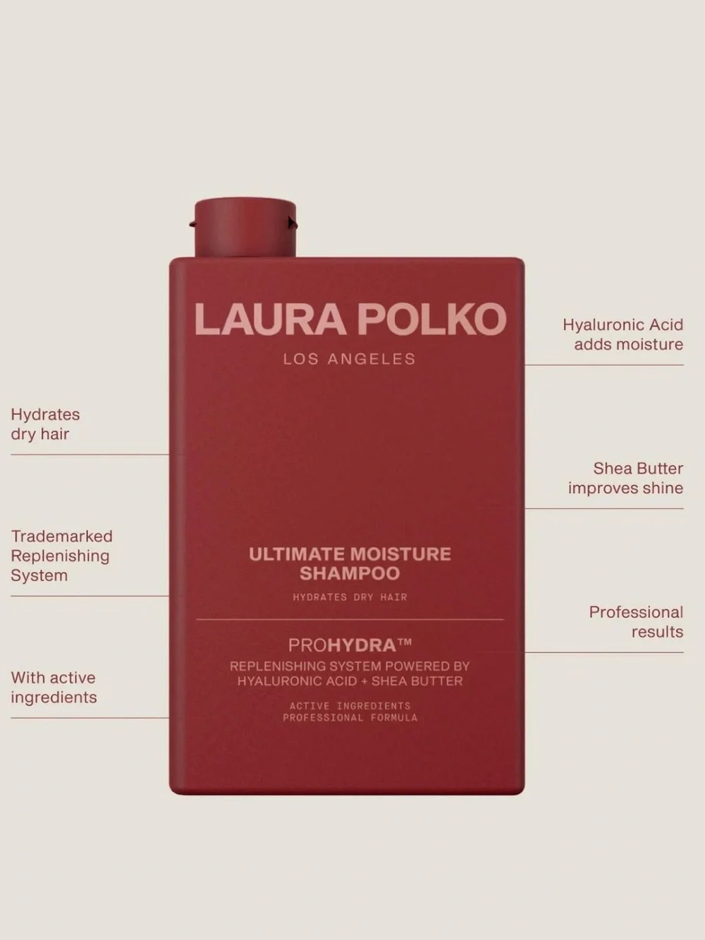 Laura Polko Ultimate Moisture Shampoo 13.5oz & Dry Shampoo 5.1 oz w/ ProHydra